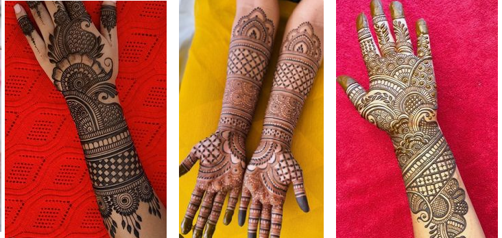 Easy Simple Full Hand Mehndi Design Photo