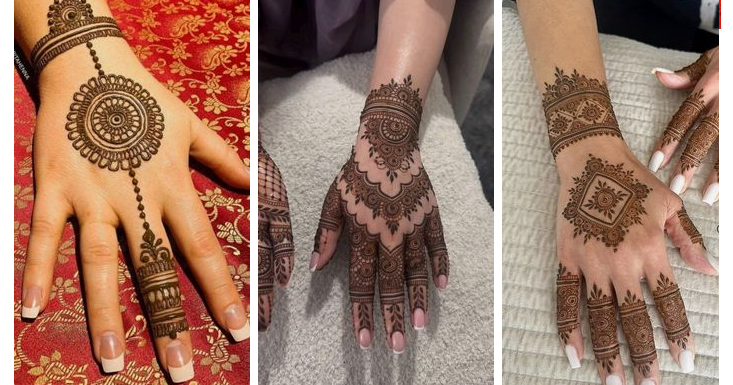 Easy Simple Back Hand Mehndi Designs